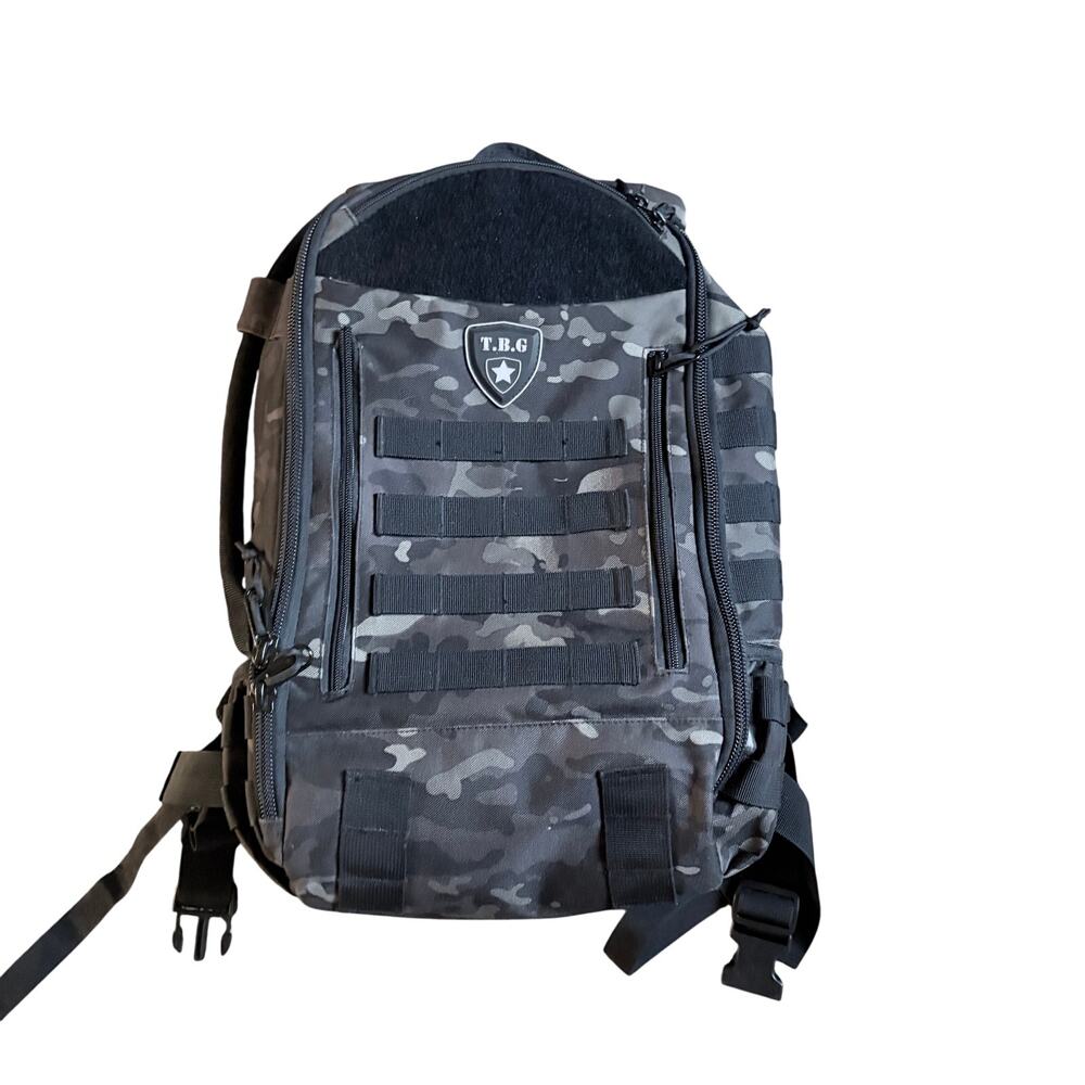 TBG Tactical Baby Gear Daypack 3.0 Diaper Bag Backpack with Changing Mat Black